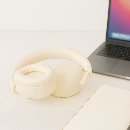 GRUNDIG ANC Bluetooth Headphone 300mAh Beige