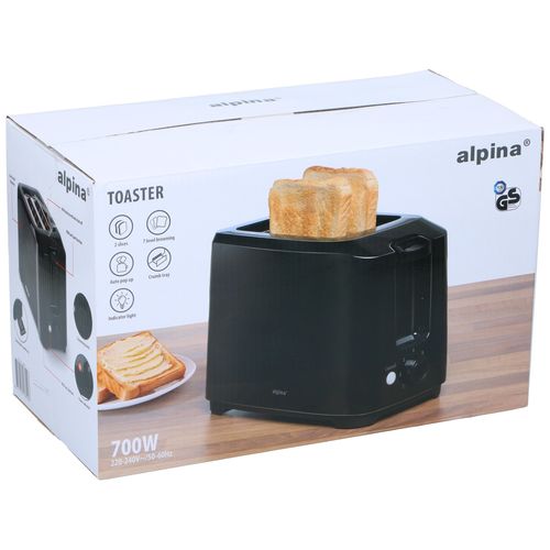 ALPINA Toaster 700W Black