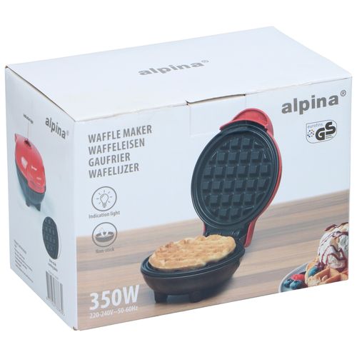 ALPINA Mini Waffle Maker 230V 17x13.5x8cm - 5