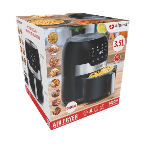 ALPINA Airfryer 3.5L 1400W Digital 230V - 1