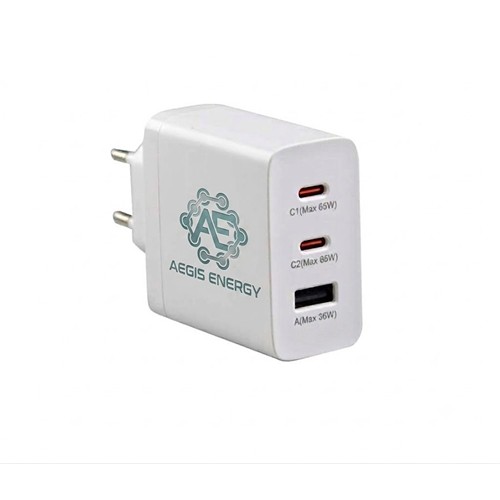 GRUNDIG USB-C 3-Port Charger GaN 65W - Blanc