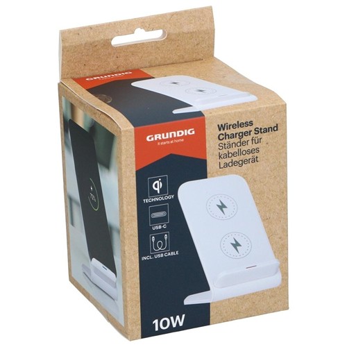 GRUNDIG Wireless Charger Stand 15W White - Blanc
