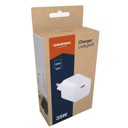 GRUNDIG USB-C Charger GaN 45W - Blanc