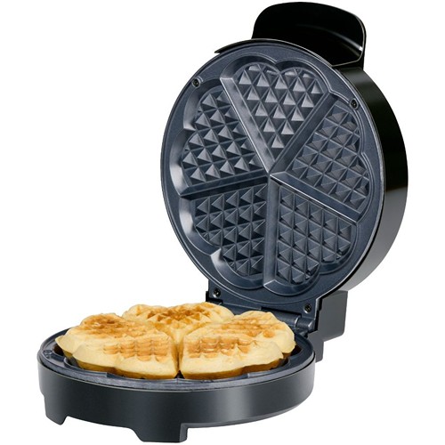 ALPINA Heart Shaped Waffle Maker 1000W - Noir