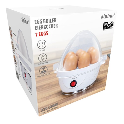ALPINA Egg Boiler 230V 320-380W - Blanc