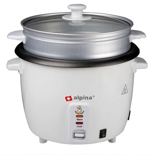 ALPINA Rice Cooker 1.8L 700W - Blanc