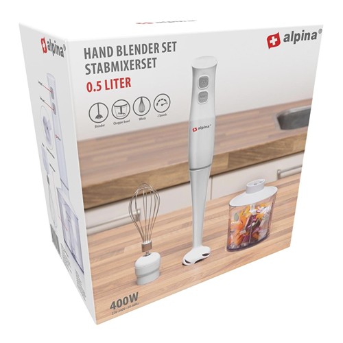 ALPINA Hand Blender 400W 230V - Blanc