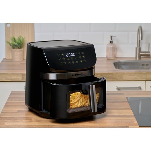 ALPINA Air Fryer 9L 1800W Digital Display - Noir