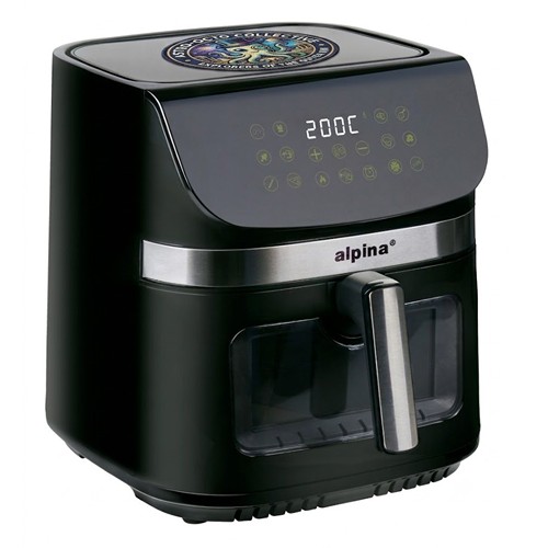 ALPINA Air Fryer 9L 1800W Digital Display - Noir