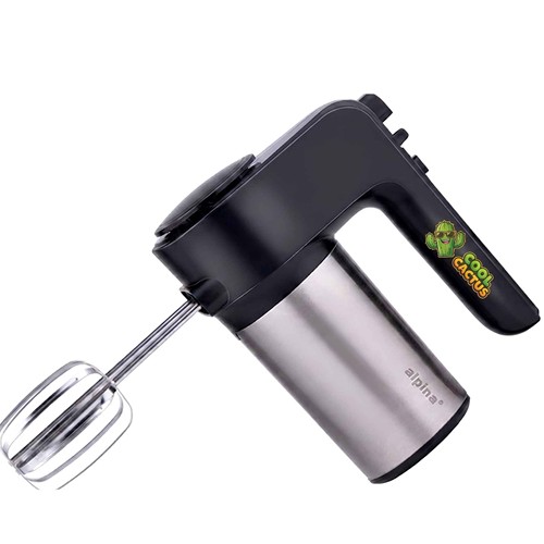 ALPINA Hand Mixer 230V 400W 6 Speeds - Argent