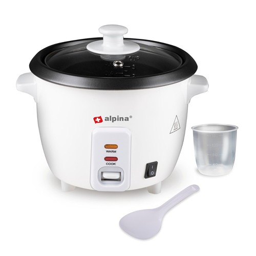 ALPINA Rice Cooker 0.6L 300W - Blanc