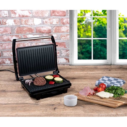 ALPINA Contact Grill 220-240V 1000W 27x17cm - Rouge