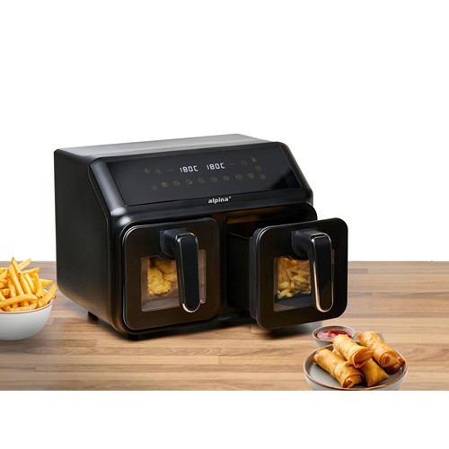 ALPINA Air Fryer 2x4L 1200W - Noir