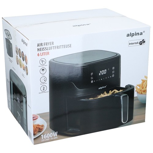 ALPINA Air Fryer 6L 1600W - Noir