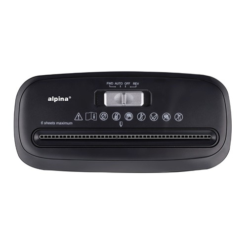 ALPINA Paper Shredder 230V 190W - Noir