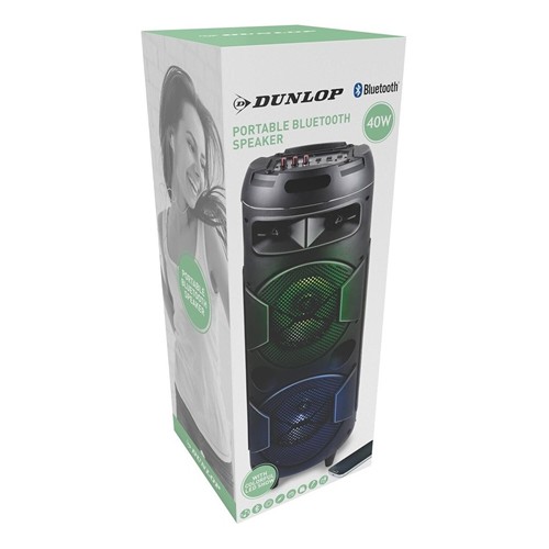 DUNLOP Portable bluetooth speaker 40W - Noir