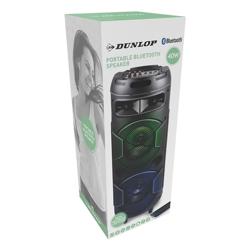 DUNLOP Portable bluetooth speaker 40W - Noir
