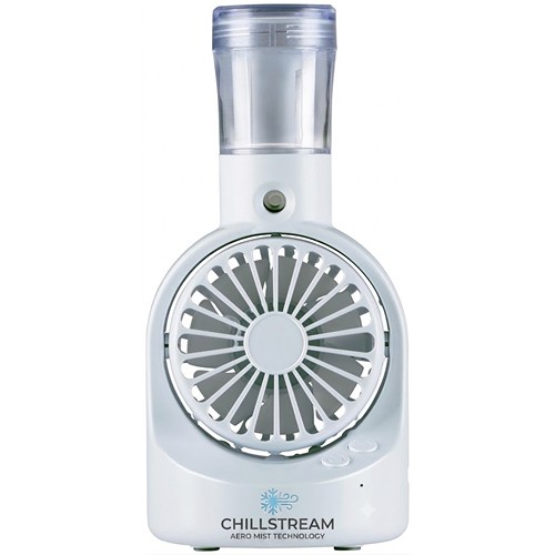 LIFETIME Air Rechargeable USB Table Fan - Blanc