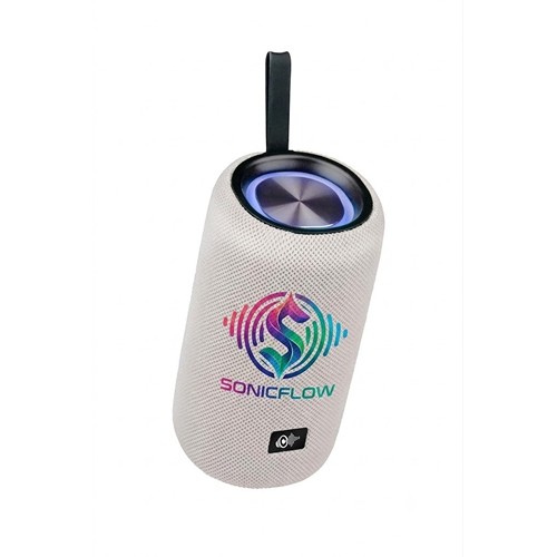 Bluetooth Speaker 16W with LED - Blanc