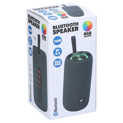 Bluetooth Speaker 16W with LED - Blanc
