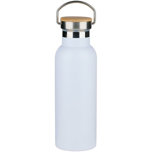 ALPINA Vacuum Bottle 500ml with Bamboo Lid - Black/White/Beige/Green