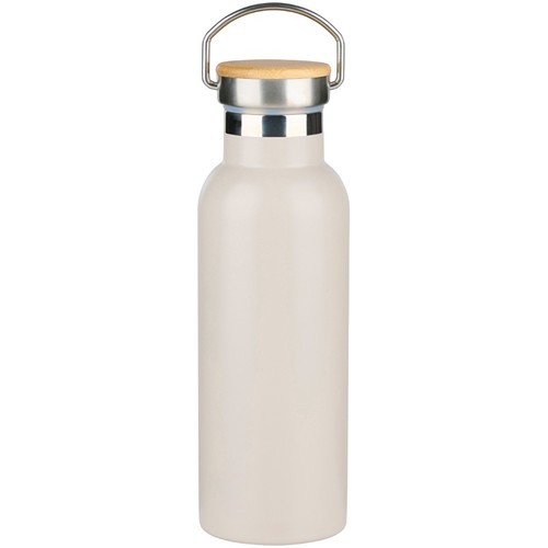 ALPINA Vacuum Bottle 500ml with Bamboo Lid - Black/White/Beige/Green