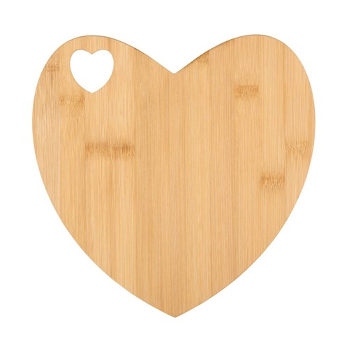 ALPINA Heart Shaped Cutting Board 27x26cm - Brun