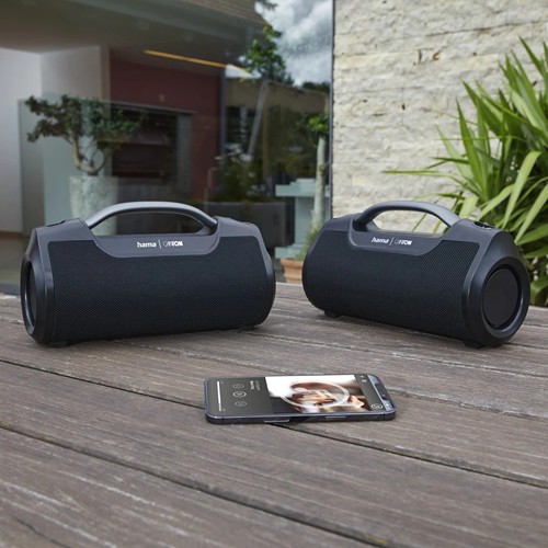 Hama "Mate Pro" Bluetooth® Loudspeaker, Waterproof IPX6 - Noir
