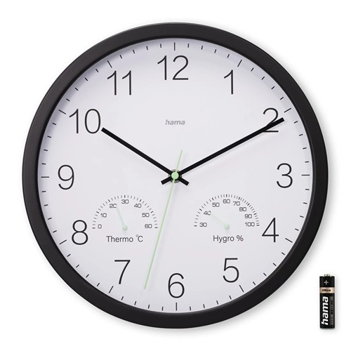Hama “Santorini” Wall Clock - Noir