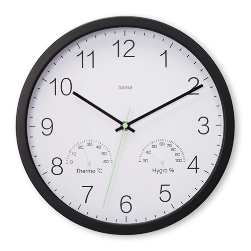 Hama “Santorini” Wall Clock - Noir
