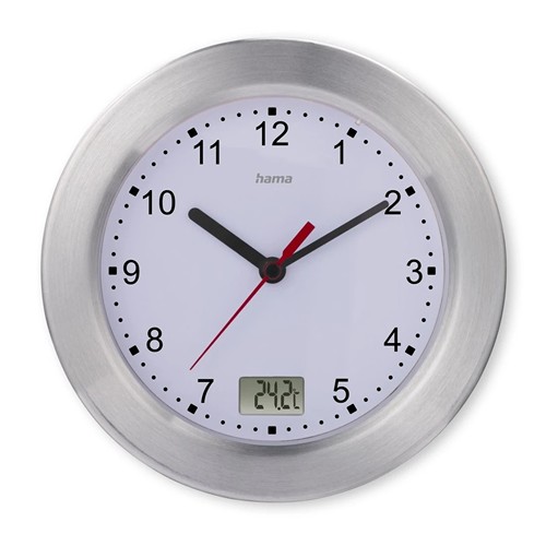 Hama "Mauritius" Wall Clock - Argent
