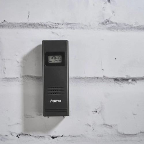 Hama "Premium" Weather Station with LED Colour Display - Noir