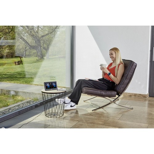 Hama "Premium" Weather Station with LED Colour Display - Noir