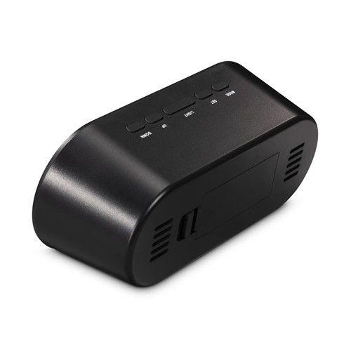 Hama "Samos" Digital Alarm Clock, LCD, black - Noir
