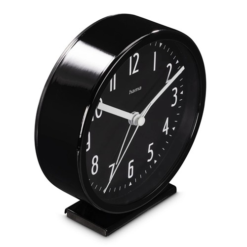 Hama "Skye" Alarm Clock, No Ticking - Noir