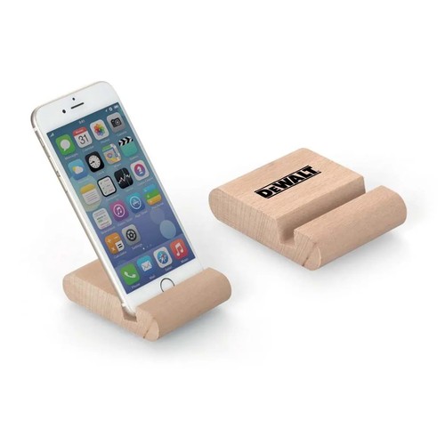 Wooden Block Desktop Phone Stand