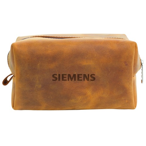 Genuine Leather Shaving & Makeup Bag