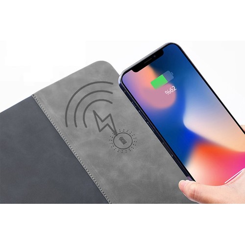 15W Fast Wireless Charging Leather Mouse Pad 15W Fast Wireless Charging Leather Mouse Pad