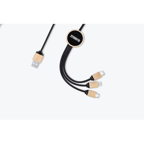 3-in-1 Bamboo Charging Cable 3-in-1 Bamboo Charging Cable