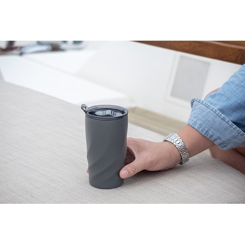 Tasse en acier inoxydable écologique avec revêtement en céramique, 400 ml