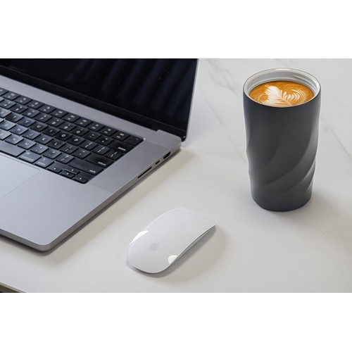 Tasse en acier inoxydable écologique avec revêtement en céramique, 400 ml