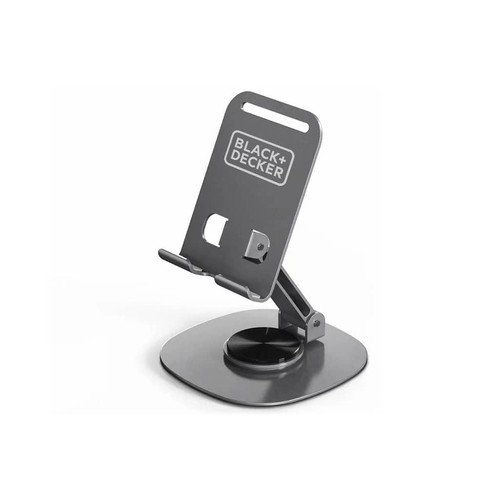 Support de téléphone et tablette de bureau pliable en aluminium, objet publicitaire personnalisé avec votre logo.