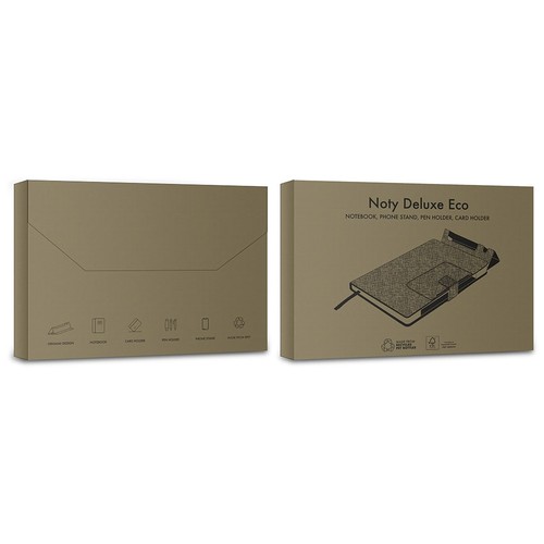 Carnet de notes écologique avec support pour téléphone