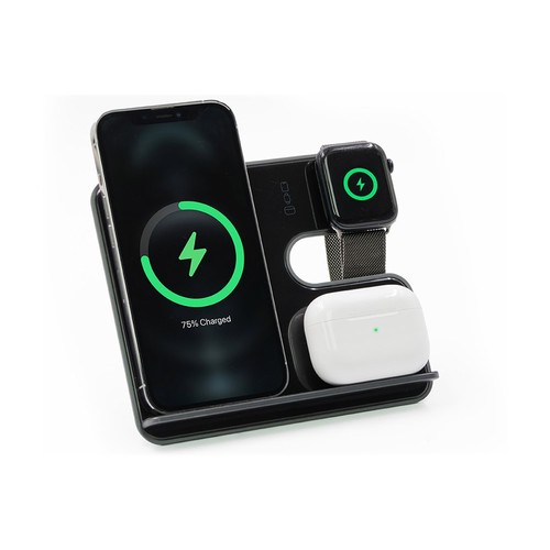 3-in-1 15W Wireless Charging Stand with MagSafe