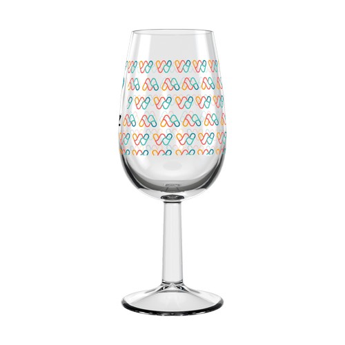 Verre à vin personnalisé INAO 22cl - Quadrichomie, objet publicitaire personnalisé avec votre logo.