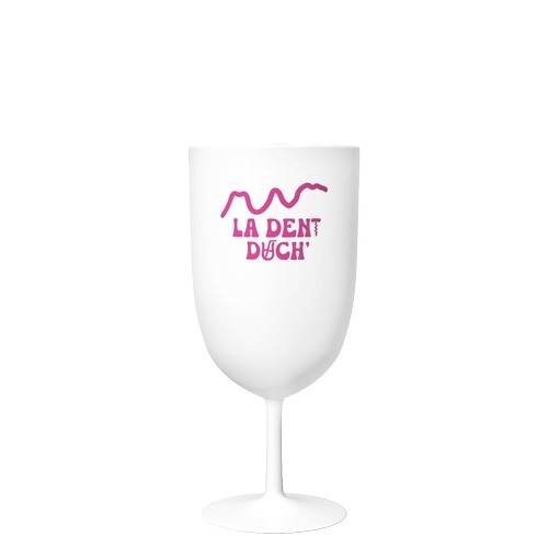 ‘Events’ white wine glass personalised 18 cl - 1 color screen printing