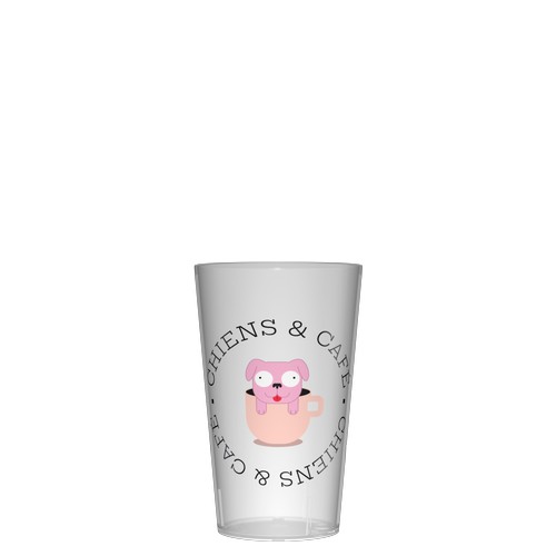 Personalised 12 cl Reusable Plastic Cup - Digital Print<BR> Personalised 12 cl Reusable Plastic Cup - Digital Print<BR>