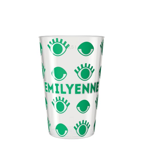 Personalised 50 cl Reusable Plastic Pint Cup - Ultra Personalised