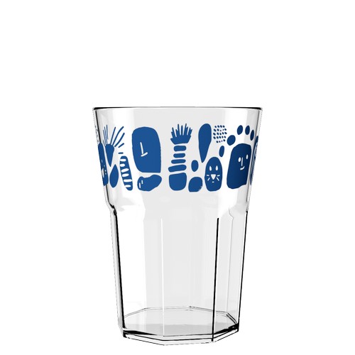 Personalised "Fresh" mojito glass - 1 color screen printing Personalised "Fresh" mojito glass - 1 color screen printing