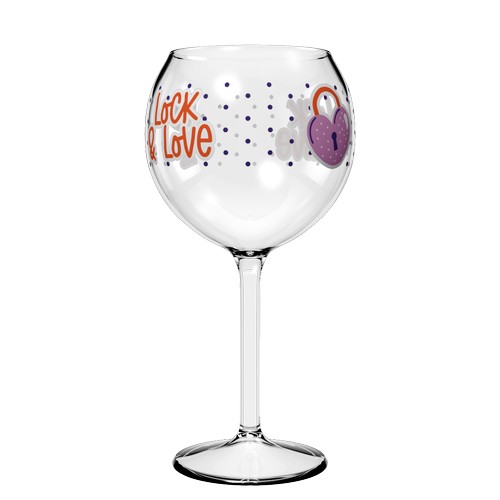 Personalised 65 cL Tritan ‘Pool Party’ wine glass - Digital printing Personalised 65 cL Tritan ‘Pool Party’ wine glass - Digital printing